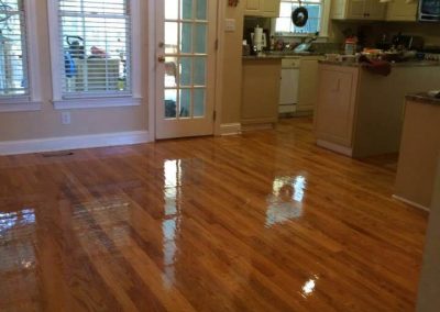 hardwood after being resurfaced